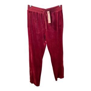 Red Velvet Jogger Pants XL